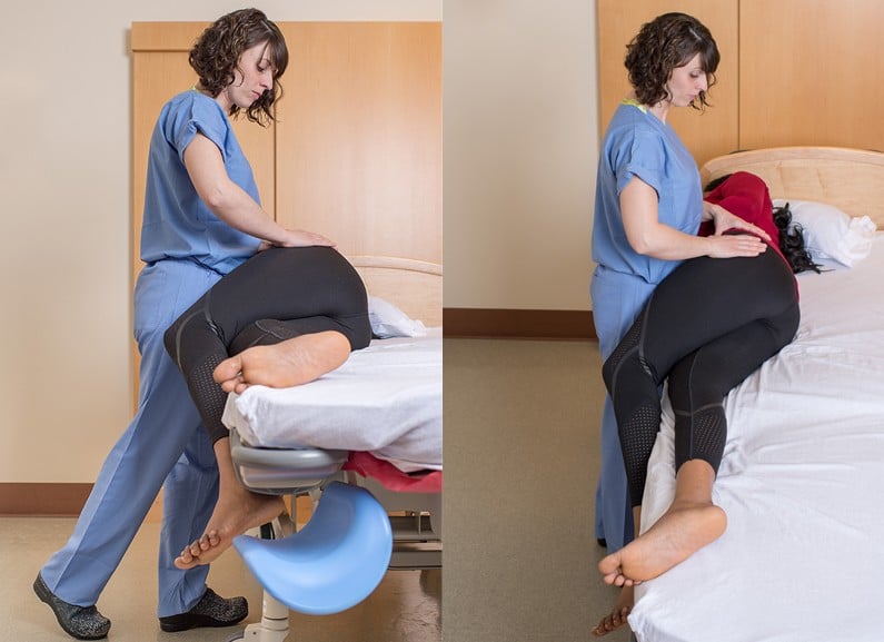 Esercizi per regolare la posizione del feto - rilascio laterale