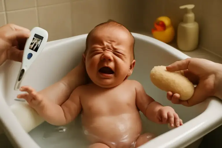 Bagnetto del neonato: temperatura ideale e errori igienici che possono danneggiare la pelle