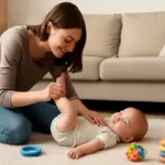Stimolare lo sviluppo motorio del neonato: 5 esercizi semplici alla portata di tutti i genitori
