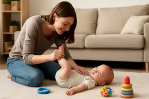 Stimolare lo sviluppo motorio del neonato: 5 esercizi semplici alla portata di tutti i genitori